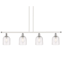 Innovations Lighting Bella 4 Light 48" Wide Linear Pendant White Polished Chrome / Seedy