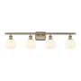 Innovations Lighting White Venetian 4 Light 36" Wide Vanity Light Antique Brass / White Venetian