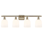 Innovations Lighting Bella 4 Light 36" Wide Vanity Light Antique Brass / Gloss White