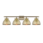 Innovations Lighting Adirondack 4 Light 38" Wide Vanity Light Antique Brass