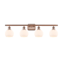 Innovations Lighting Athens 4 Light 36" Wide Vanity Light with Shade Antique Copper / Matte White