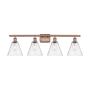 Innovations Lighting Berkshire 4 Light 38" Wide Vanity Light Antique Copper / Seedy