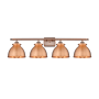 Innovations Lighting Adirondack 4 Light 38" Wide Vanity Light Antique Copper