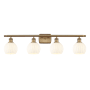 Innovations Lighting White Venetian 4 Light 36" Wide Vanity Light Brushed Brass / White Venetian