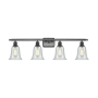 Innovations Lighting Hanover 4 Light 36" Wide Bathroom Vanity Light Matte Black / Fishnet