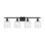 Innovations Lighting Bella 4 Light 36" Wide Vanity Light Matte Black / Seedy