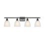 Innovations Lighting Castile 4 Light 36" Wide Bathroom Vanity Light Oil Rubbed Bronze / White