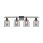 Innovations Lighting Bella 4 Light 36" Wide Vanity Light Oil Rubbed Bronze / Light Smoke