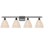 Innovations Lighting Bristol Natural 4 Light 38" Wide Vanity Light Oil Rubbed Bronze / Natural