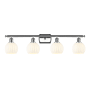 Innovations Lighting White Venetian 4 Light 36" Wide Vanity Light Polished Chrome / White Venetian