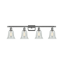 Innovations Lighting Hanover 4 Light 36" Wide Bathroom Vanity Light Polished Chrome / Fishnet