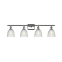 Innovations Lighting Castile 4 Light 36" Wide Bathroom Vanity Light Polished Chrome / Clear