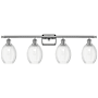 Innovations Lighting Preston 4 Light 37" Wide Vanity Light Polished Chrome / Clear