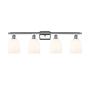 Innovations Lighting Bella 4 Light 36" Wide Vanity Light Polished Chrome / Gloss White