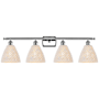 Innovations Lighting Bristol Natural 4 Light 38" Wide Vanity Light Polished Chrome / Natural