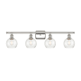 Innovations Lighting Athens 4 Light 36" Wide Vanity Light with Shade Polished Nickel / Seedy