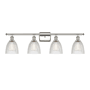 Innovations Lighting Castile 4 Light 36" Wide Bathroom Vanity Light Polished Nickel / Clear