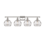 Innovations Lighting Rochester 4 Light 38" Wide Vanity Light Polished Nickel / Clear