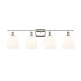 Innovations Lighting Bella 4 Light 36" Wide Vanity Light Polished Nickel / Gloss White