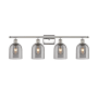 Innovations Lighting Bella 4 Light 36" Wide Vanity Light Polished Nickel / Light Smoke