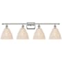 Innovations Lighting Bristol Natural 4 Light 38" Wide Vanity Light Polished Nickel / Natural