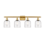 Innovations Lighting Bella 4 Light 36" Wide Vanity Light Satin Gold / Seedy