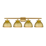 Innovations Lighting Adirondack 4 Light 38" Wide Vanity Light Satin Gold