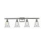 Innovations Lighting Hanover 4 Light 36" Wide Bathroom Vanity Light Brushed Satin Nickel / Fishnet