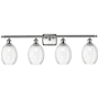 Innovations Lighting Preston 4 Light 37" Wide Vanity Light Brushed Satin Nickel / Clear