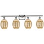 Innovations Lighting Preston 4 Light 37" Wide Vanity Light Brushed Satin Nickel / Mercury