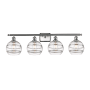 Innovations Lighting Rochester 4 Light 38" Wide Vanity Light Brushed Satin Nickel / Clear