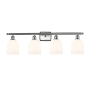 Innovations Lighting Bella 4 Light 36" Wide Vanity Light Brushed Satin Nickel / Gloss White