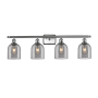 Innovations Lighting Bella 4 Light 36" Wide Vanity Light Brushed Satin Nickel / Light Smoke