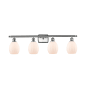 Innovations Lighting Eaton 4 Light 36" Wide Bathroom Vanity Light Brushed Satin Nickel / Matte White