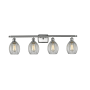 Innovations Lighting Eaton 4 Light 36" Wide Bathroom Vanity Light Brushed Satin Nickel / Clear Fluted