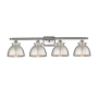Innovations Lighting Adirondack 4 Light 38" Wide Vanity Light Brushed Satin Nickel