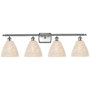 Innovations Lighting Bristol Natural 4 Light 38" Wide Vanity Light Brushed Satin Nickel / Natural