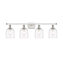 Innovations Lighting Bella 4 Light 36" Wide Vanity Light White Polished Chrome / Clear