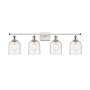 Innovations Lighting Bella 4 Light 36" Wide Vanity Light White Polished Chrome / Seedy