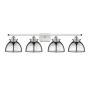 Innovations Lighting Adirondack 4 Light 38" Wide Vanity Light White / Polished Chrome
