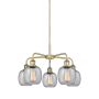 Innovations Lighting Belfast 5 Light 24" Wide Chandelier Antique Brass / Seedy