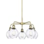 Innovations Lighting Waverly 5 Light 24" Wide Chandelier Antique Brass / Clear