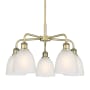 Innovations Lighting Castile 5 Light 24" Wide Chandelier Antique Brass / White