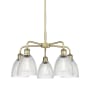 Innovations Lighting Castile 5 Light 24" Wide Chandelier Antique Brass / Clear