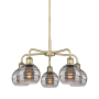 Innovations Lighting Rochester 5 Light 24" Wide Chandelier Antique Brass / Light Smoke