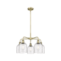 Innovations Lighting Bella 5 Light 24" Wide Chandelier Antique Brass / Seedy