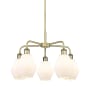 Innovations Lighting Cindyrella 5 Light 24" Wide Chandelier Antique Brass / Cased Matte White