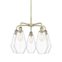 Innovations Lighting Cindyrella 5 Light 25" Wide Chandelier Antique Brass / Clear