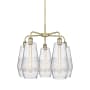 Innovations Lighting Windham 5 Light 25" Wide Chandelier Antique Brass / Seedy