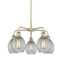 Innovations Lighting Eaton 5 Light 24" Wide Chandelier Antique Brass / Clear